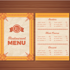 Menu/Invitation/Business Card Design